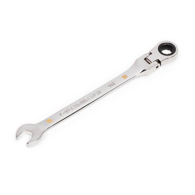 GEARWRENCH 10 mm Metric 90-Tooth Flex Head Combination Ratcheting Wrench - 86710
