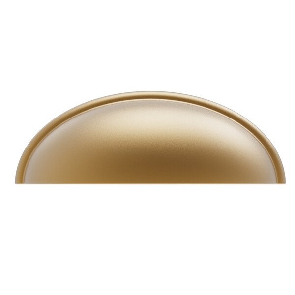 Heritage Designs Transitional Cup Pull 3 Inch Center to Center Brushed Brass Finish, 10PK - R077748BBX10B