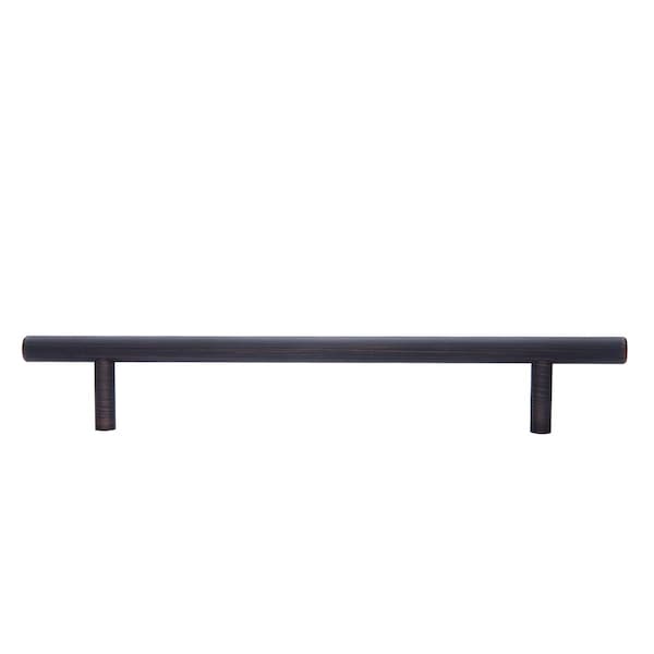 South Main Hardware Euro Bar Cabinet Handle (3/8" Diameter), 8.69" Length (6.31" Hole Center), Oil Rubbed Bronze, 10PK - SH481-OR-10