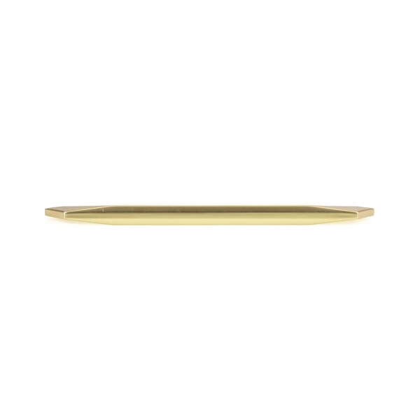 Richelieu 8 13/16 in (224 mm) Center-to-Center Brushed Gold Contemporary Drawer Pull - BP9256224165