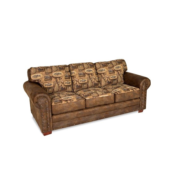 American Furniture Classics 21 x 26.5 x 20 in. River Bend Sleeper Sofa, Brown - 8505-80