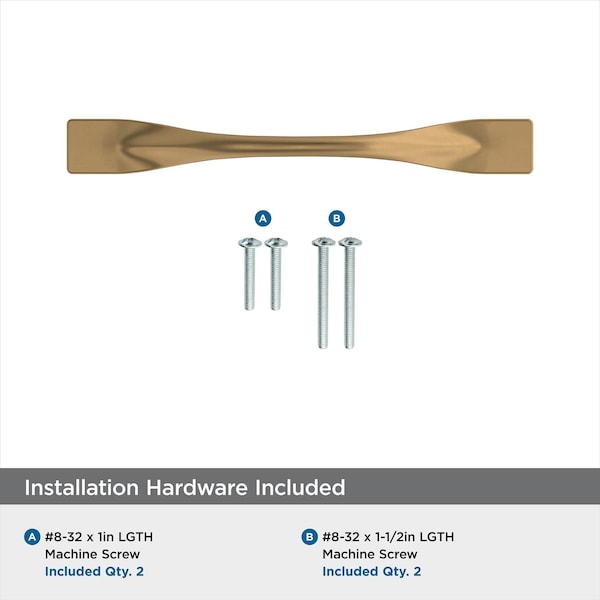 Amerock Uprise 3-3/4 in 96 mm Center-to-Center Champagne Bronze Cabinet Pull - BP36917CZ