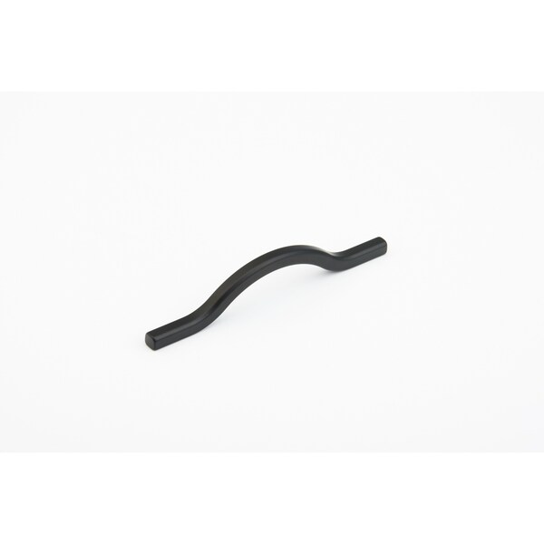 Schaub 96mm to 128mm Center to Center Sorrento Arched Cabinet Pull Matte Black Finish - 308-MB
