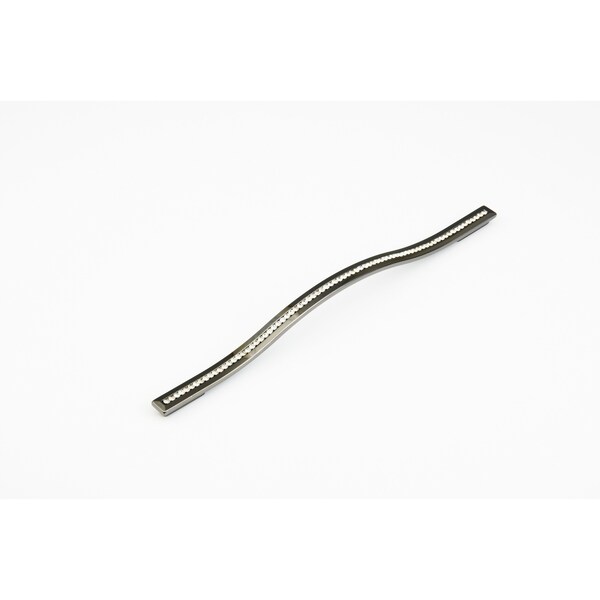 Schaub 288mm to 320mm Center to Center Skyevale Cabinet Pull with Crystals Black Chrome Finish - 303-BC