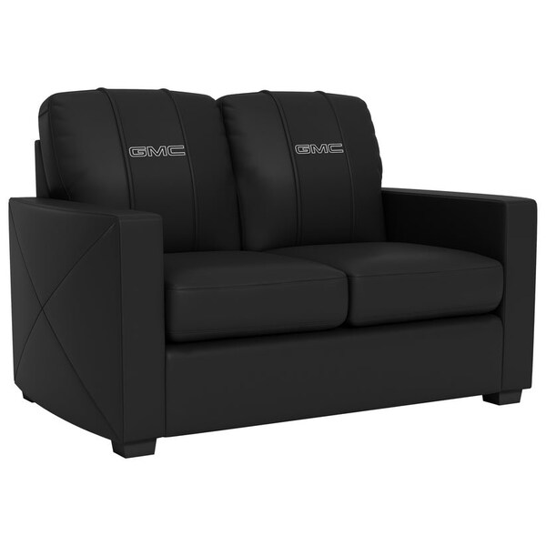 Dreamseat Silver Loveseat with GMC Alternate Logo - XZ7759003LSCDBK-PSGMC61055