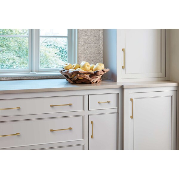 Amerock Riva 3 inch 76mm Center-to-Center Champagne Bronze Cabinet Pull - BP55364CZ