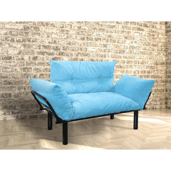 Homedora Ada Loveseat Sofa, Turquoise - HD-ON10EV-ADA-TURQ-2