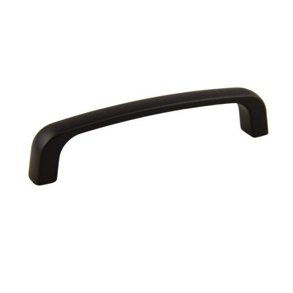 Crown 4" Modern Cabinet Pull with 3-3/4" Center to Center Matte Black Finish - CHP82234BK
