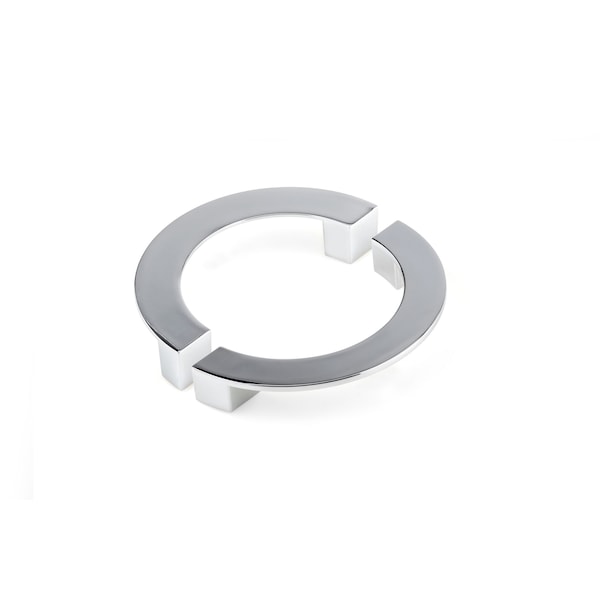 Richelieu 5 1/16 in (128 mm) Center-to-Center Chrome Contemporary Drawer Pull - BP6367128140
