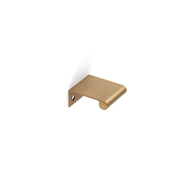 Richelieu 1 in (25 mm) Center-to-Center Champagne Bronze Contemporary Edge Cabinet Pull - BP969625CHBRZ