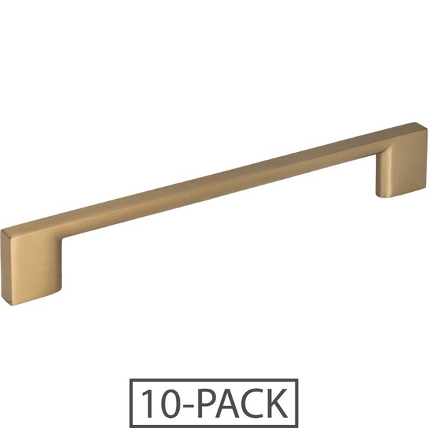 Jeffrey Alexander 160 mm Center-to-Center Satin Bronze Square Sutton Cabinet Bar Pull - 635-160SBZ-10