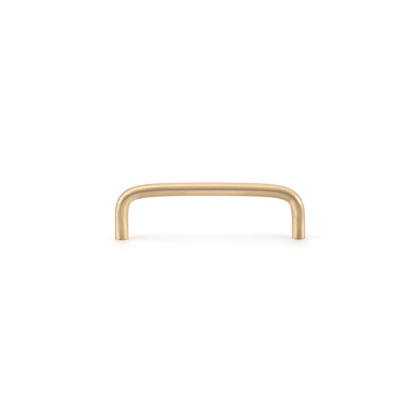 Richelieu 4 in. (102 mm) Center-to-Center Satin Brass Functional Drawer Pull - BP515160