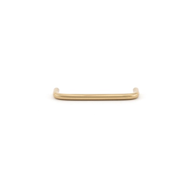 Richelieu 4 in. (102 mm) Center-to-Center Satin Brass Functional Drawer Pull - BP515160