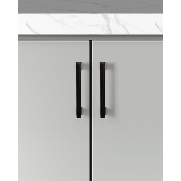 Sapphire Hexa Series 5 in. (128 mm) Center-to-Center Modern Oil Rubbed Bronze Cabinet Handle/Pull (5-Pack) - SP-2891-128-ORB-5