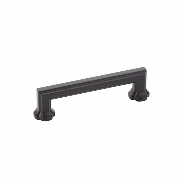 Schaub 4in Center to Center Empire Cabinet Pull Matte Black Finish - 877-MB