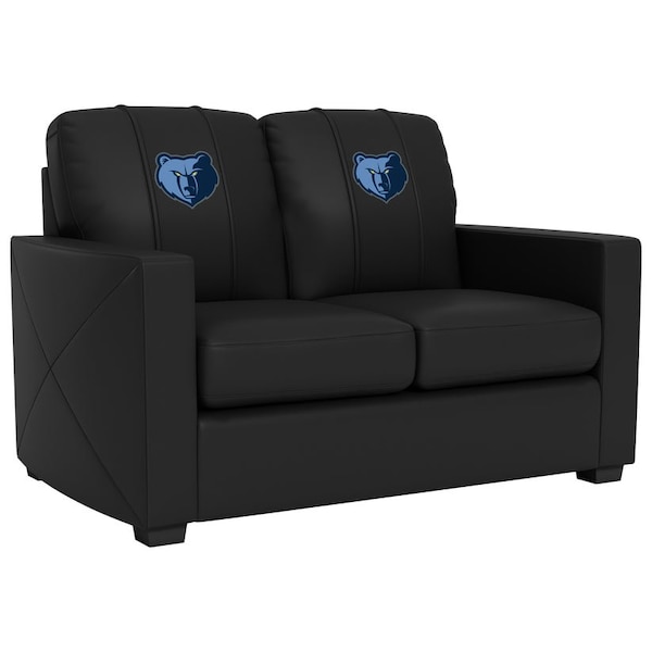 Dreamseat Silver Loveseat with Memphis Grizzlies Primary Logo - XZ7759003LSCDBK-PSNBA31033