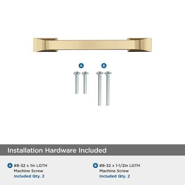 Amerock Westerly 3 inch 76mm Center-to-Center Champagne Bronze Cabinet Pull - BP53719CZ