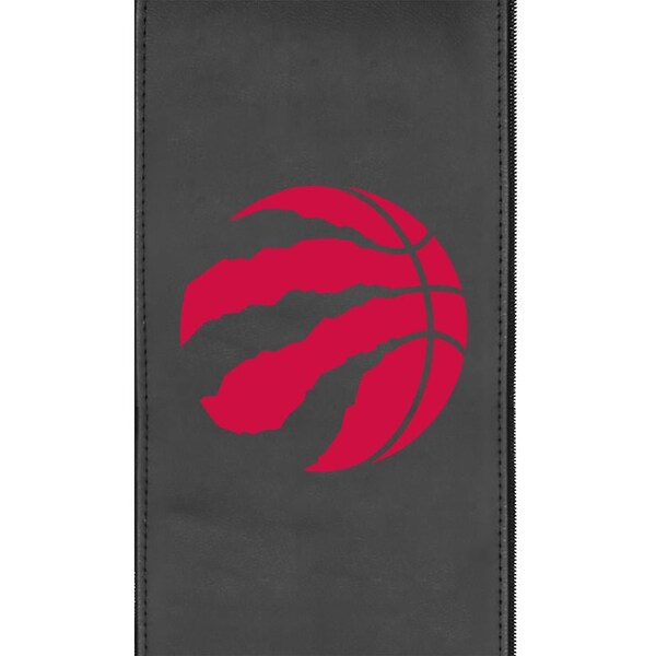 Dreamseat Silver Sofa with Toronto Raptors Primary Red Logo - XZ7759001SOCDBK-PSNBA32073