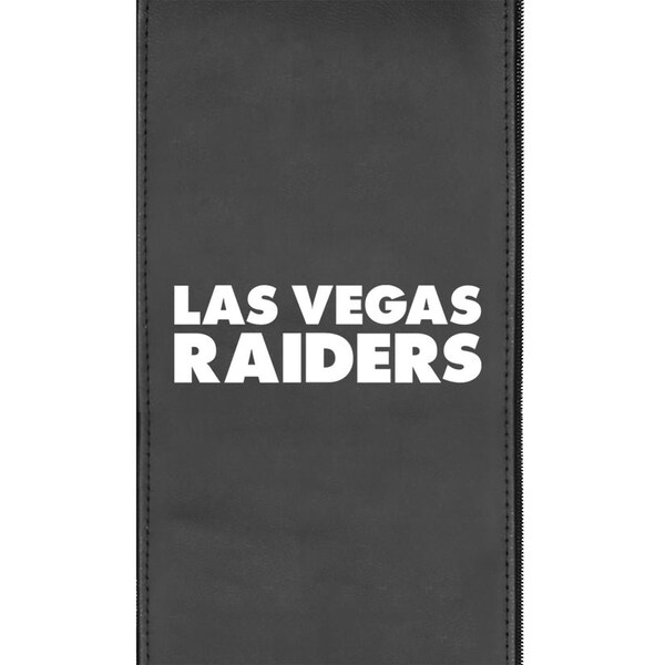 Dreamseat Silver Sofa with Las Vegas Raiders Secondary Logo - XZ7759001SOCDBK-PSNFL21021