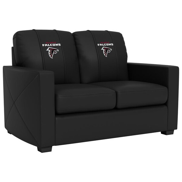 Dreamseat Silver Loveseat with Atlanta Falcons Secondary Logo - XZ7759003LSCDBK-PSNFL20006