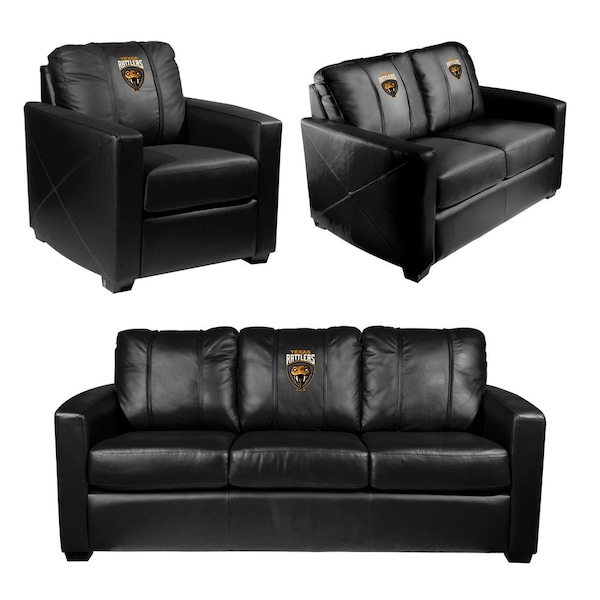 Dreamseat Dyno Stationary Sofa with Texas Rattlers Primary Logo - XZ283SS3SDS-PSPBR0055