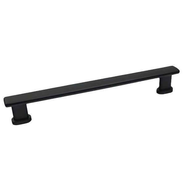 Crown 7-1/4" Manhattan Cabinet Pull with 6-3/10" Center to Center Oil Matte Black Finish - CHP92928BK