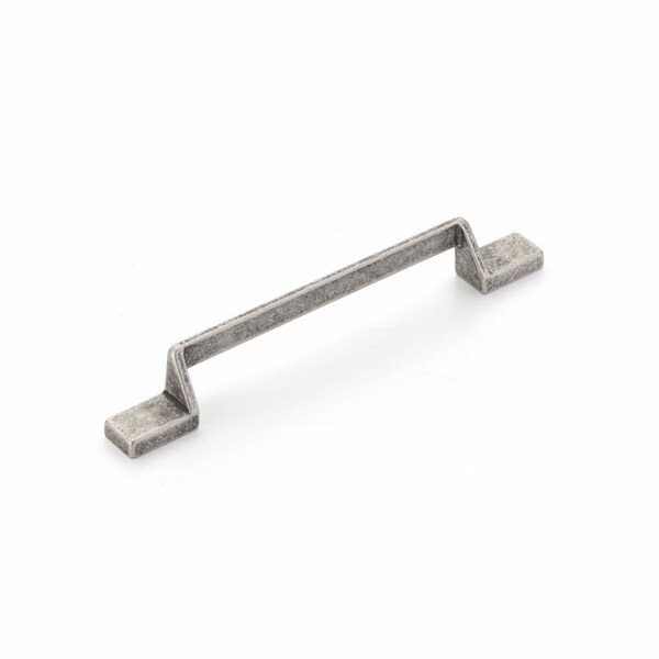 Schaub 6-1/4in Center to Center San Marco Cabinet Pull Vintage Steel Finish - 455-VS