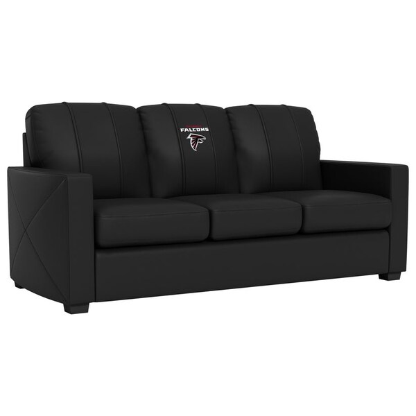 Dreamseat Silver Sofa with Atlanta Falcons Secondary Logo - XZ7759001SOCDBK-PSNFL20006