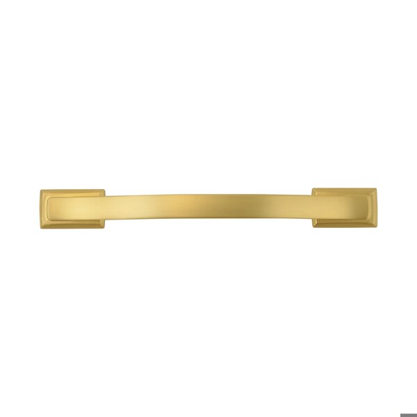 Hickory Hardware Dover Collection Pull 5-1/16 Inch 128mm Center to Center Brushed Golden Brass Finish - H078772BGB