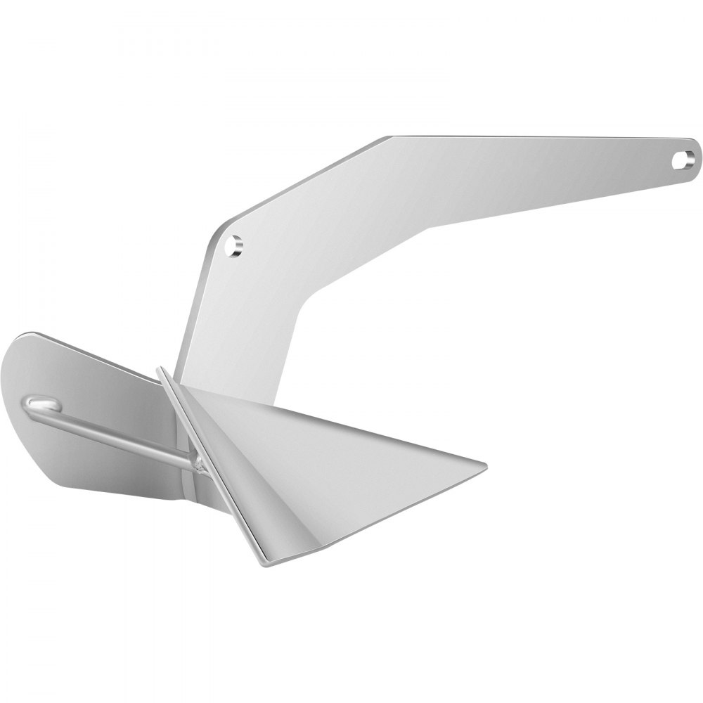 VEVOR Delta Type Boat Anchor 22 lb 10 kg Delta Anchor, Galvanized Steel Boat Anchor, Triangle Plow Anchor Boat Marine Anchor, Heavy Duty Plow Anchor for Boat Mooring on The Beach, Boats from 20'-33' - BGJDXGSJX221067O5V0