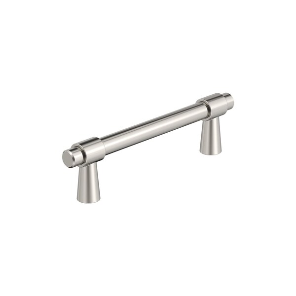 Amerock Destine 3-3/4 inch 96mm Center-to-Center Polished Nickel Cabinet Pull - BP36858PN
