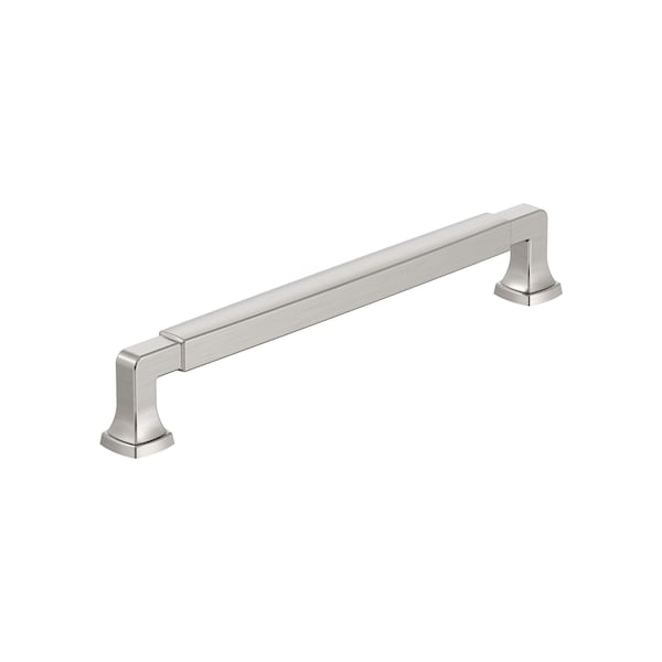 Amerock Stature 7-9/16 inch 192mm Center-to-Center Satin Nickel Cabinet Pull - BP55510G10