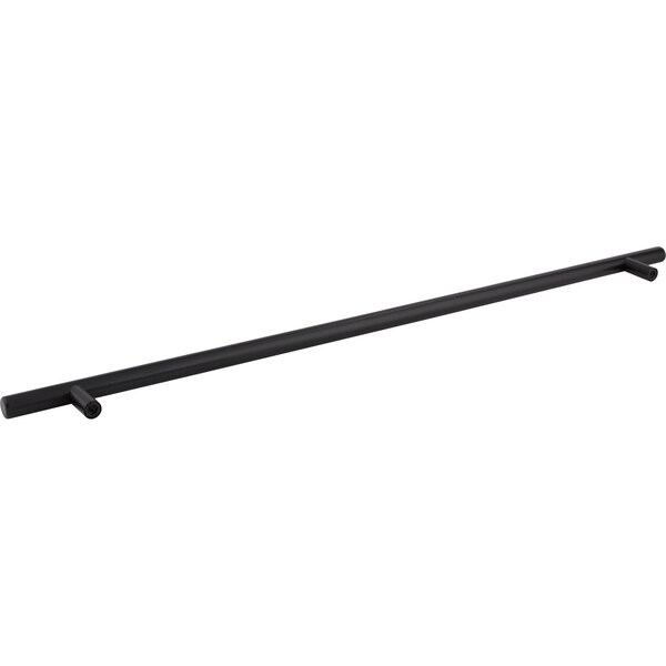 Elements By Hardware Resources 480 mm Center-to-Center Hollow Matte Black Stainless Steel Naples Cabinet Bar Pull - 558SSMB