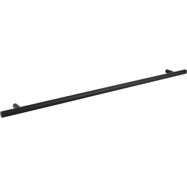 Elements By Hardware Resources 480 mm Center-to-Center Hollow Matte Black Stainless Steel Naples Cabinet Bar Pull - 558SSMB