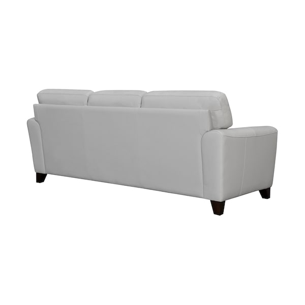 Armen Living Bergen 87" Dove Gray Genuine Leather Square Arm Sofa - LCBE3DV