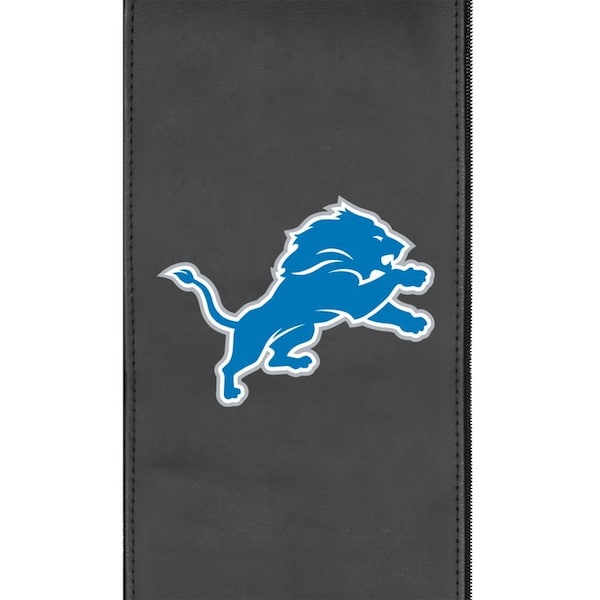 Dreamseat Silver Sofa with Detroit Lions Primary Logo - XZ7759001SOCDBK-PSNFL20050