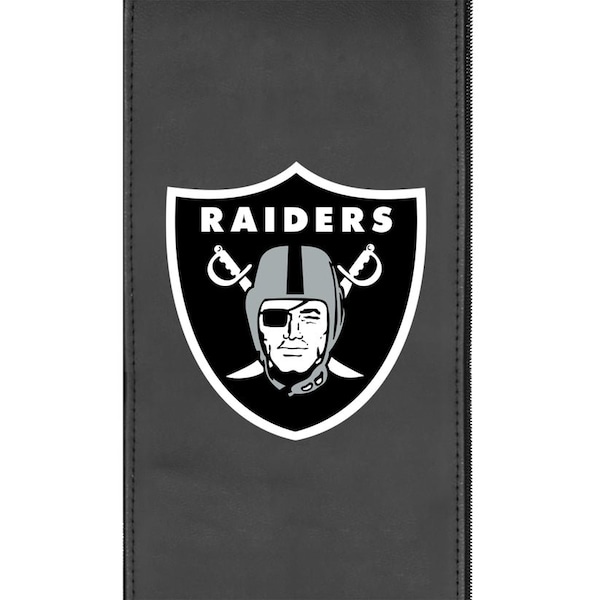 Dreamseat Silver Sofa with Las Vegas Raiders Primary Logo - XZ7759001SOCDBK-PSNFL21020