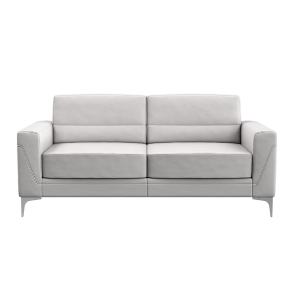 Global Furniture Usa Contemporary PVC U6109 Light Grey Sofa - 1810