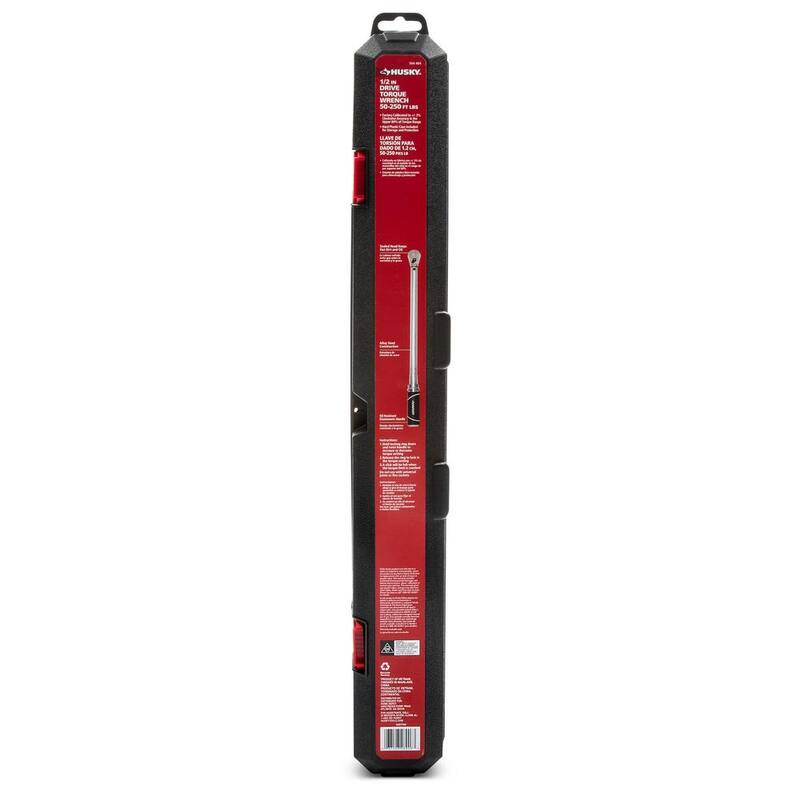Husky 50 ft. / lbs. to 250 ft. / lbs. 1/2 in. Drive Torque Wrench - H2DTWA