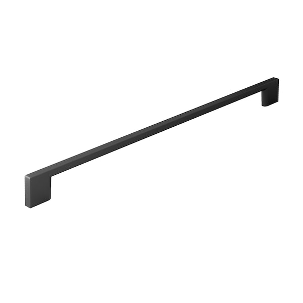 Richelieu 12 5/8 in (320 mm) Center-to-Center Matte Black Contemporary Cabinet Pull - BP8160320900