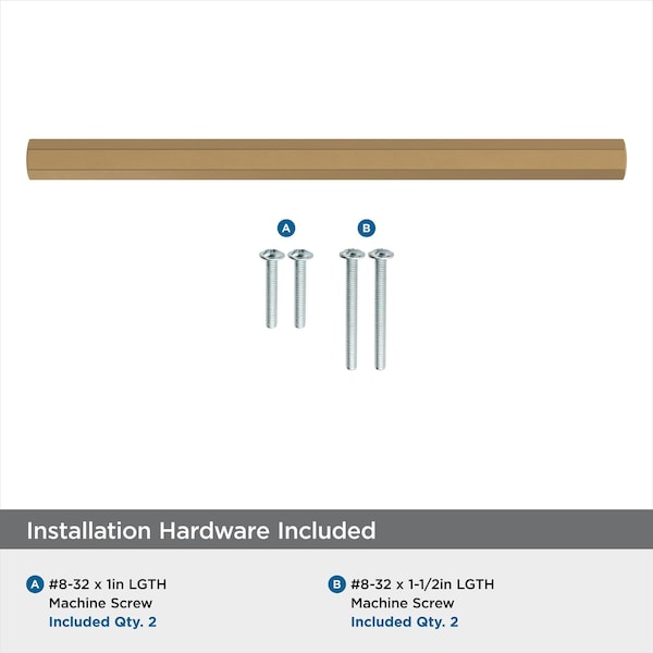 Amerock Caliber 5-1/16 in 128 mm Center-to-Center Champagne Bronze Cabinet Pull - BP36874CZ