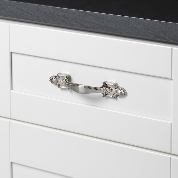 Gliderite Hardware 3-1/2 in. Center to Center Satin Nickel Rustic Cabinet Pull - 4116-SN, 10PK - 4116-SN-10