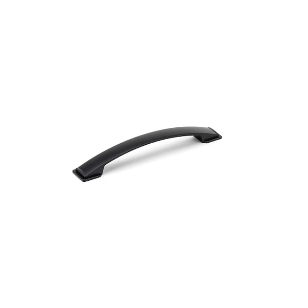 Richelieu 6 5/16 in (160 mm) Center-to-Center Matte Black Contemporary Cabinet Pull - BP83235160900