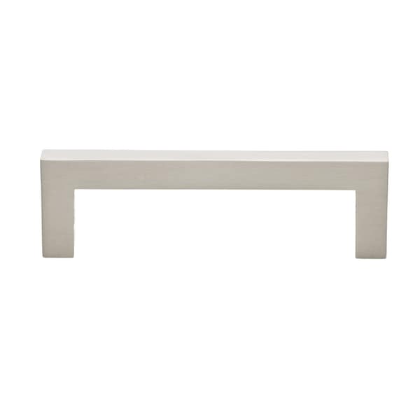 Gliderite Hardware 3-3/4 in. Center-To-Center Solid Square Bar Pull - 87226-SN, 5PK - 87226-SN-5