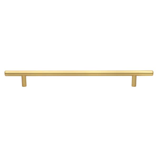 Gliderite Hardware 9 in. Center to Center Satin Gold Solid Steel Bar Pull - 5012-228-SG, 25PK - 5012-228-SG-25