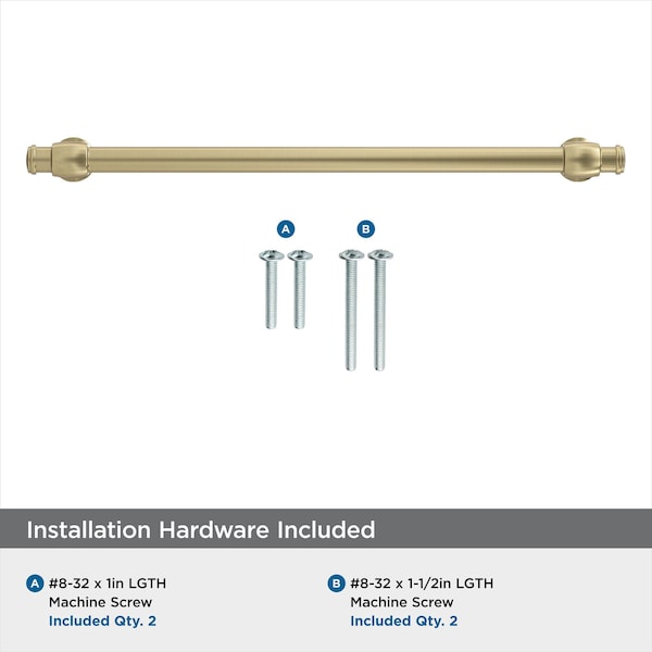 Amerock Winsome 8-13/16 inch 224mm Center-to-Center Golden Champagne Cabinet Pull - BP36769BBZ