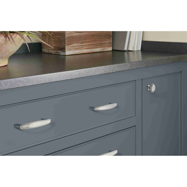 Amerock Everyday Heritage 3-3/4 in 96 mm Center-to-Center Satin Nickel Cabinet Pull - BP53004G10