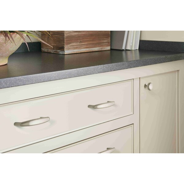 Amerock Everyday Heritage 3-3/4 in 96 mm Center-to-Center Satin Nickel Cabinet Pull - BP53004G10
