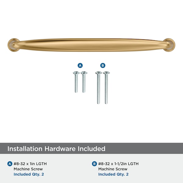 Amerock Kane 7-9/16 inch 192mm Center-to-Center Champagne Bronze Cabinet Pull - BP53808CZ