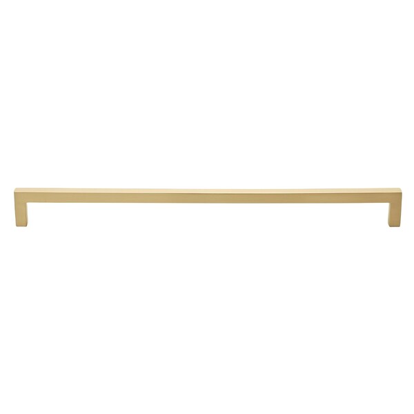 Gliderite Hardware 12-5/8 in. Center to Center Solid Square Bar Pull Champagne Gold - 21683-320-CHPG-1